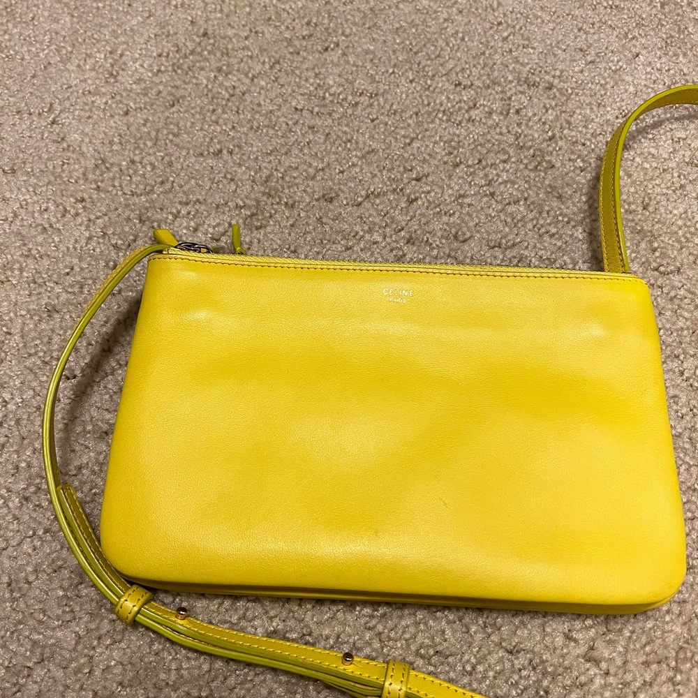 Celine trio yellow bag